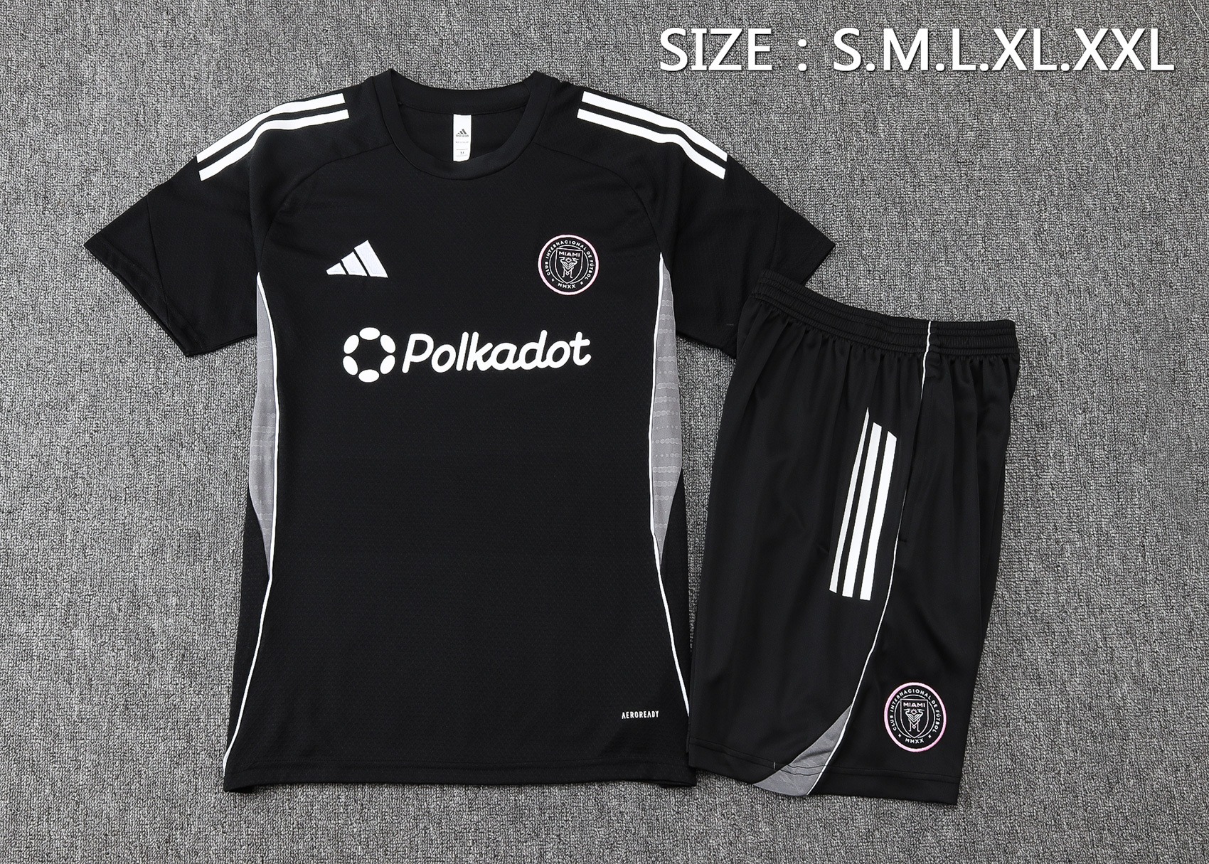 Inter Miami Training Jersey Kit Black 2025/26