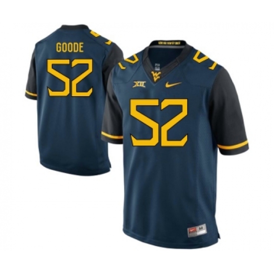 West Virginia Mountaineers 52 Najee Goode Navy College Football Jersey - Ujersey