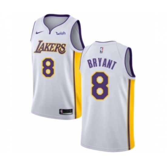 Women's Los Angeles Lakers #8 Kobe Bryant Authentic White Basketball Jersey - Association Edition - Ujersey