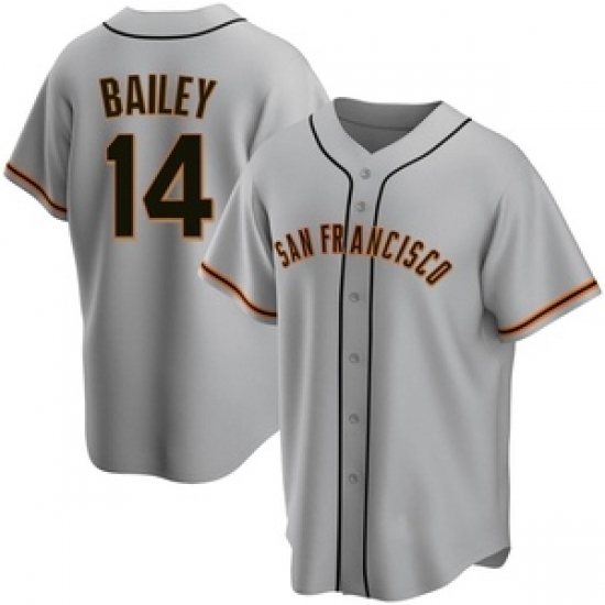 Men's San Francisco Giants #14 Patrick Bailey Gray Cool Base Stitched Baseball Jersey - Ujersey