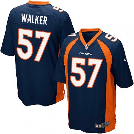 Men's Nike Denver Broncos #57 Demarcus Walker Game Navy Blue Alternate NFL Jersey - Ujersey