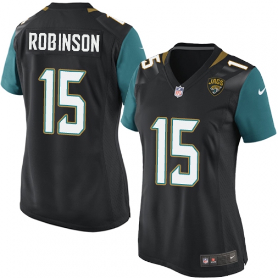 Women's Nike Jacksonville Jaguars #15 Allen Robinson Game Black Alternate NFL Jersey - Ujersey