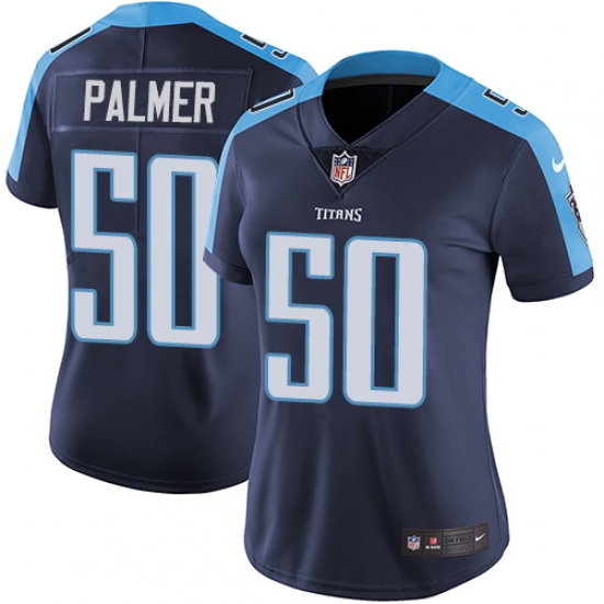 Women's Nike Tennessee Titans #50 Nate Palmer Navy Blue Alternate Vapor Untouchable Limited Player NFL Jersey - Ujersey