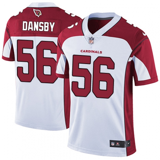 Men's Nike Arizona Cardinals #56 Karlos Dansby White Vapor Untouchable Limited Player NFL Jersey - Ujersey