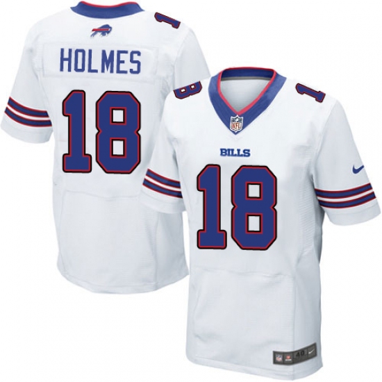Men's Nike Buffalo Bills #18 Andre Holmes Elite White NFL Jersey - Ujersey