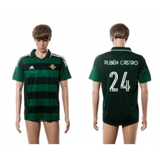 Real Betis #24 Ruben Castro Away Soccer Club Jersey