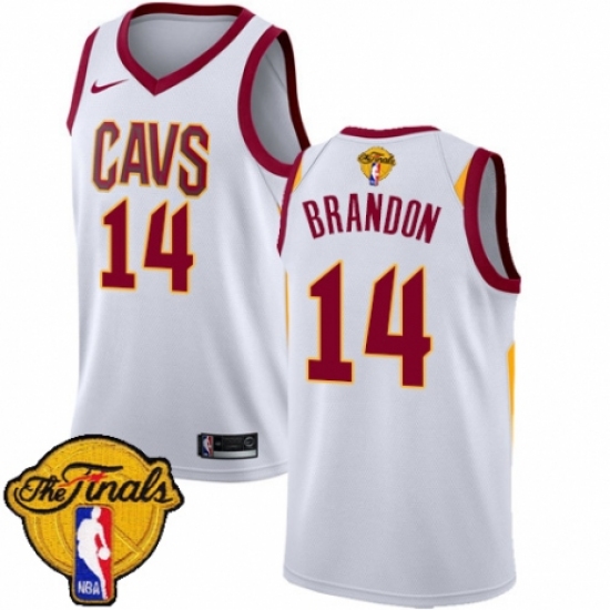 Women's Nike Cleveland Cavaliers #14 Terrell Brandon Swingman White 2018 NBA Finals Bound NBA Jersey - Association Edition - Ujersey