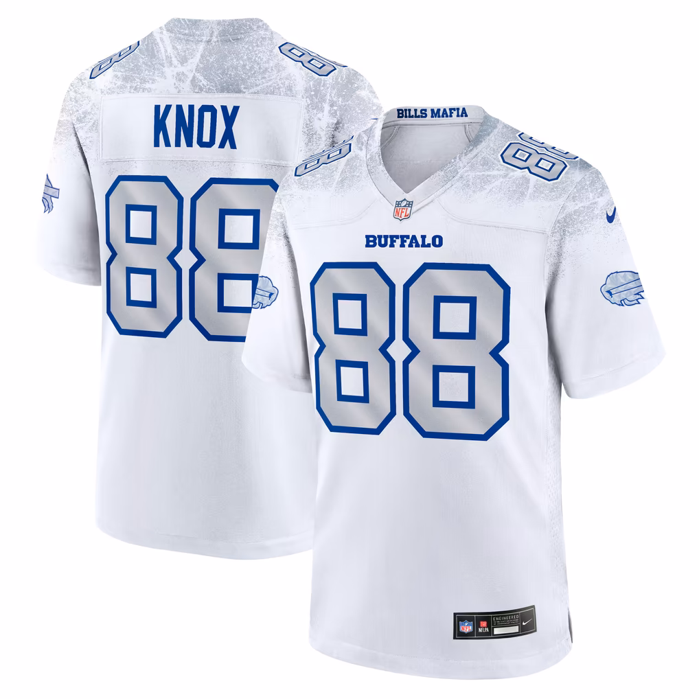 Men's Buffalo Bills Dawson Knox Nike White Rivalries Collection Game Jersey - Ujersey