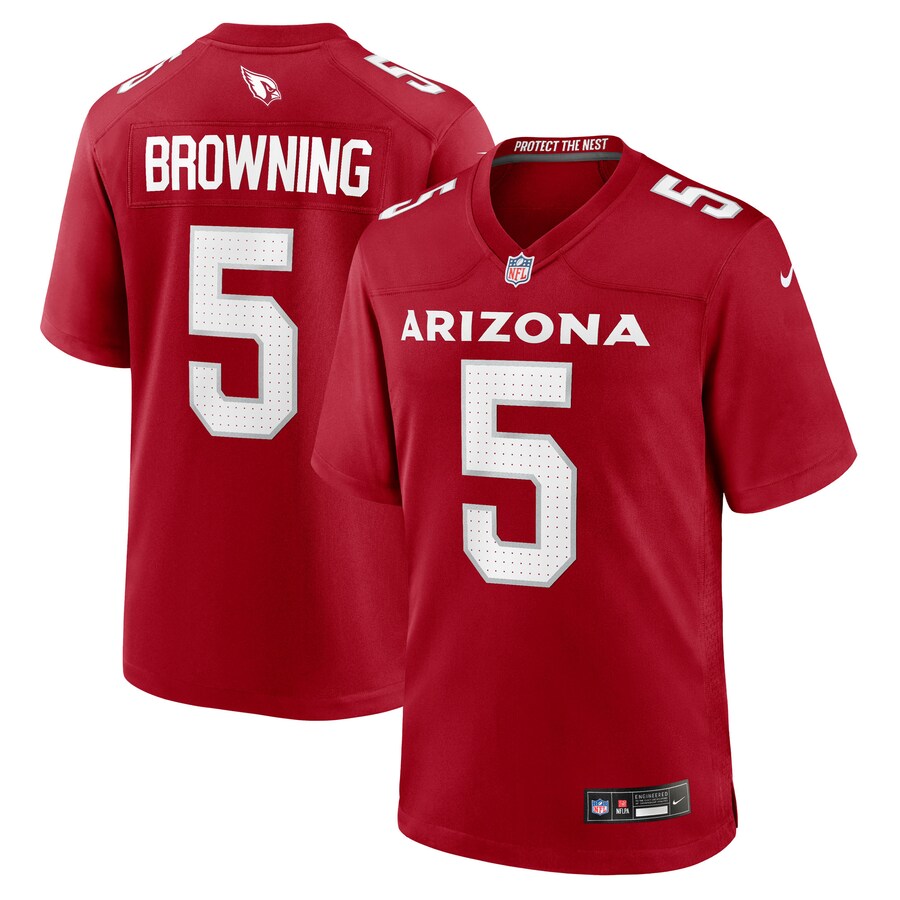 Men's Arizona Cardinals Baron Browning Nike Cardinal Team Game Jersey - Ujersey