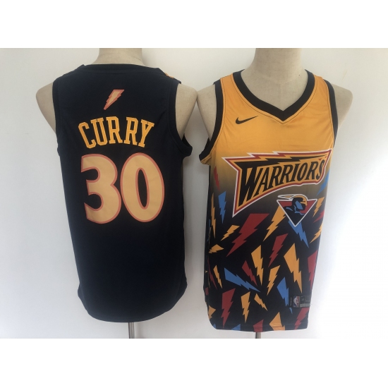 Men's Golden State Warriors #30 Stephen Curry Salute To Service Black Basketbal Jersey - Ujersey
