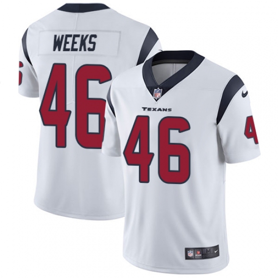 Youth Nike Houston Texans #46 Jon Weeks Elite White NFL Jersey - Ujersey