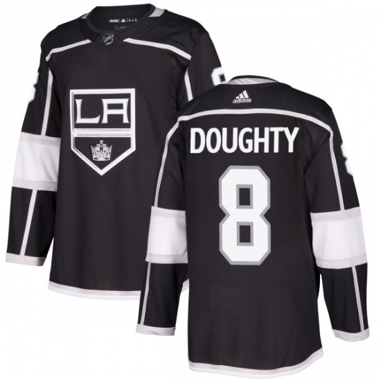 Men's Adidas Los Angeles Kings #8 Drew Doughty Premier Black Home NHL Jersey - Ujersey