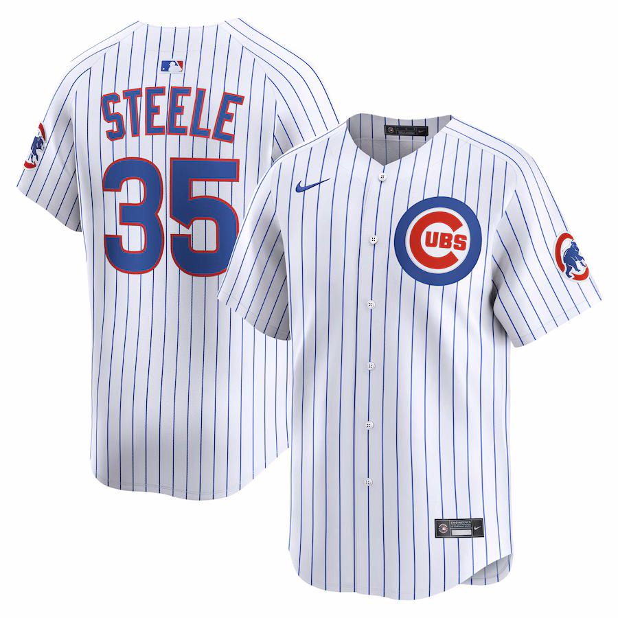 Men's Chicago Cubs Justin Steele Nike White Alternate Limited Player Jersey - Ujersey NHL
