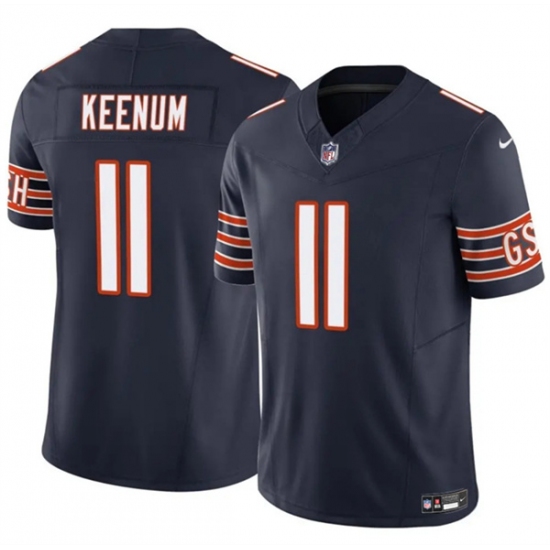 Men's Chicago Bears #11 Case Keenum Navy 2025 F.U.S.E. Vapor Untouchable Limited Football Stitched Jersey - Ujersey