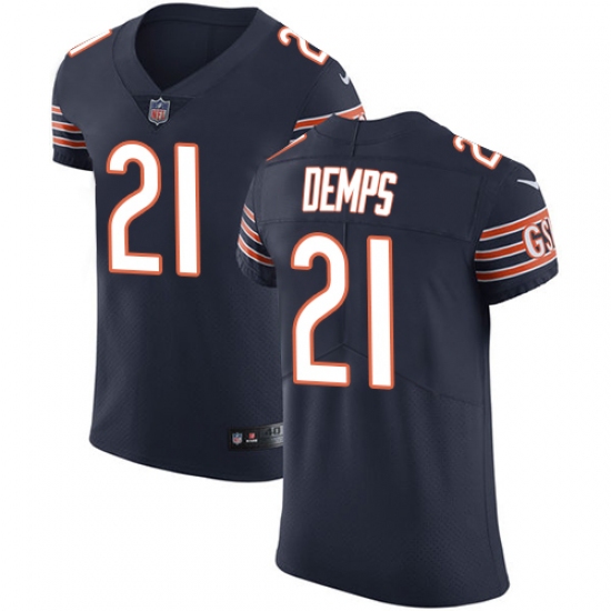 Men's Nike Chicago Bears #21 Quintin Demps Navy Blue Team Color Vapor Untouchable Elite Player NFL Jersey - Ujersey