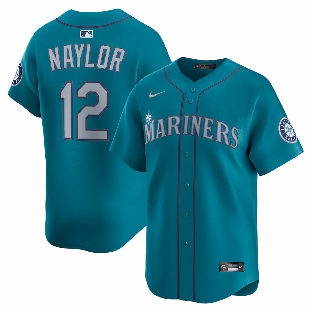 Men's Seattle Mariners Josh Naylor Nike Teal Alternate Limited Jersey - ujerseystore