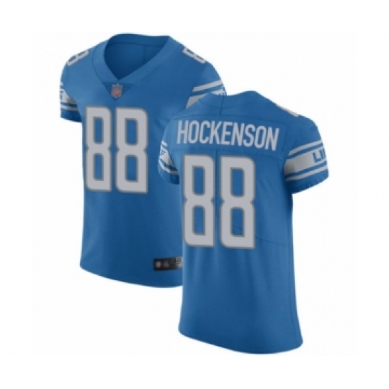 Men's Detroit Lions #88 T.J. Hockenson Blue Team Color Vapor Untouchable Elite Player Football Jersey - Ujersey