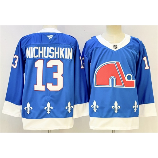 Men's Colorado Avalanche #13 Valeri Nichushkin Blue 2025 Stitched Hockey Jersey - Ujersey