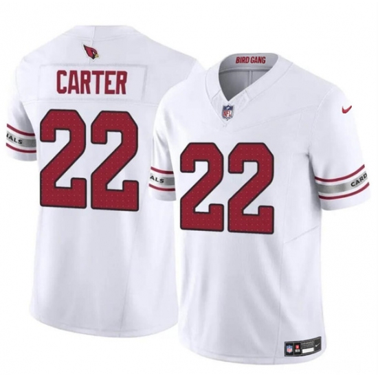 Men's Arizona Cardinals #22 Michael Carter White 2023 F.U.S.E. Vapor Untouchable Limited Football Stitched Jersey - Ujersey
