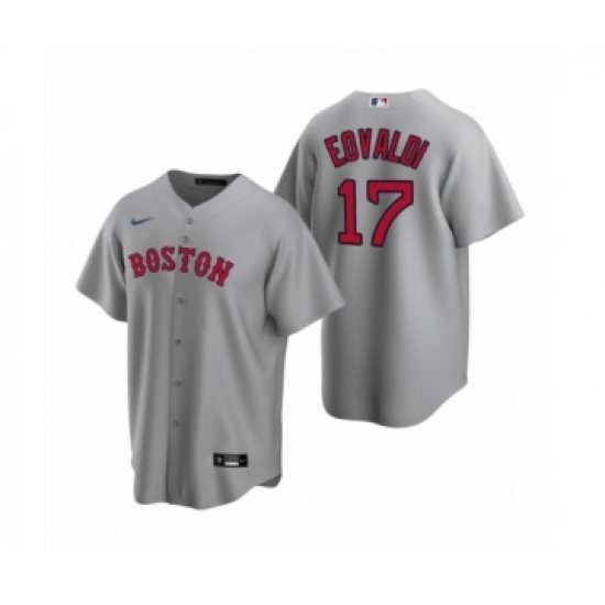 Youth Boston Red Sox #17 Nathan Eovaldi Nike Gray Replica Road Jersey - Ujersey