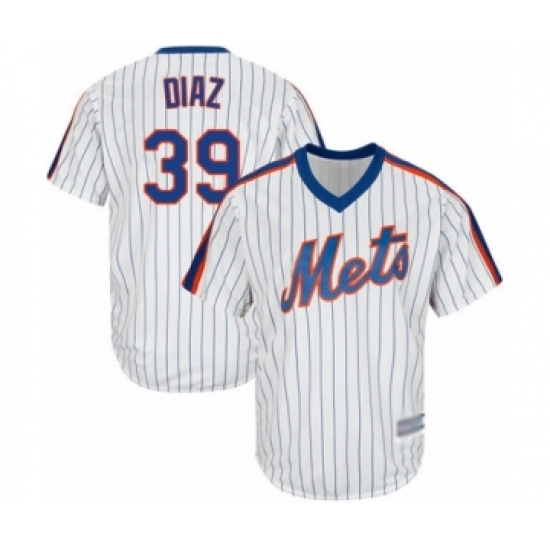 Men's New York Mets #39 Edwin Diaz Replica White Alternate Cool Base Baseball Jersey - Ujersey
