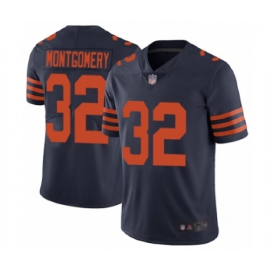 Youth Chicago Bears #32 David Montgomery Limited Navy Blue Rush Vapor Untouchable Football Jersey - Ujersey