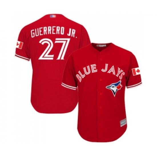 Men's Toronto Blue Jays #27 Vladimir Guerrero Jr. Replica Scarlet Alternate Cool Base Baseball Jersey - Ujersey