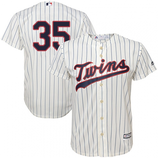 Youth Majestic Minnesota Twins #35 Michael Pineda Authentic Cream Alternate Cool Base MLB Jersey