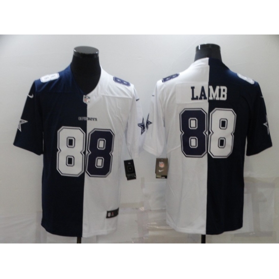 Men's Dallas Cowboys #88 CeeDee Lamb White-Blue Fashion Football Limited Jersey - Ujersey