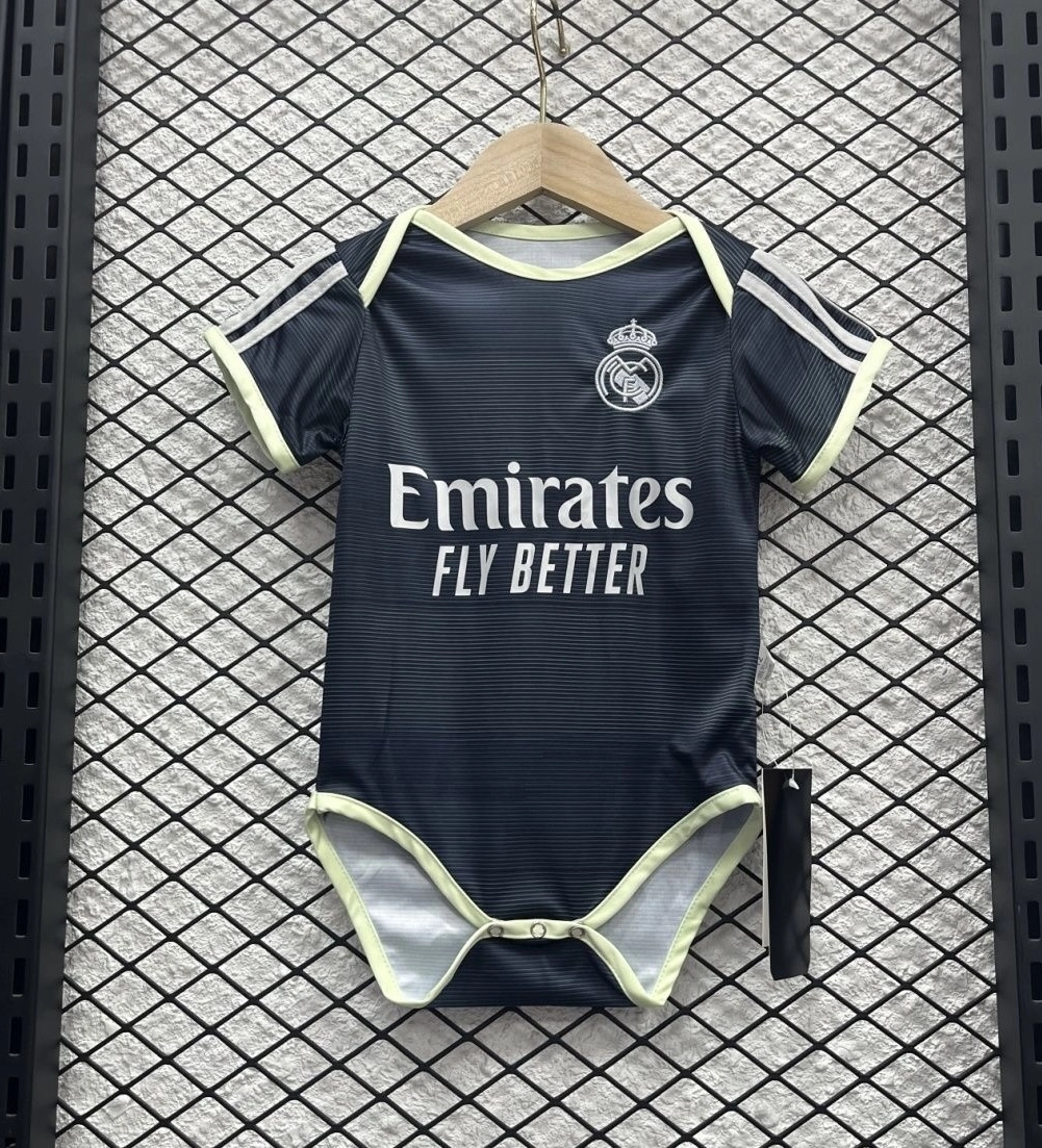 Real Madrid Soccer Jersey Away Baby Uniform 2025/26 - Ujersey NHL