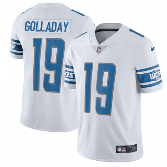 Men's Nike Detroit Lions #57 Josh Bynes Elite White NFL Jersey