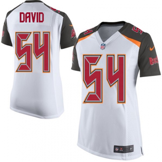 Women's Nike Tampa Bay Buccaneers #54 Lavonte David Game White NFL Jersey - Ujersey