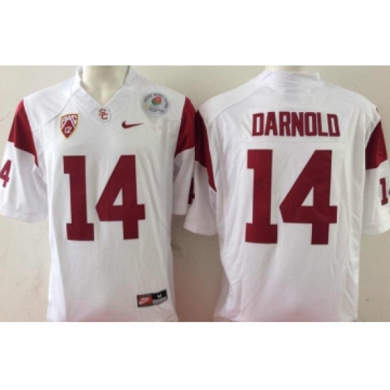 USC Trojans 14 Sam Darnold White College Football Jersey - Ujersey