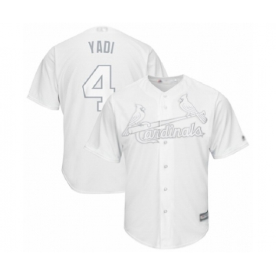 Men's St. Louis Cardinals #4 Yadier Molina  Yadi  Authentic White 2019 Players Weekend Baseball Jersey - Ujersey