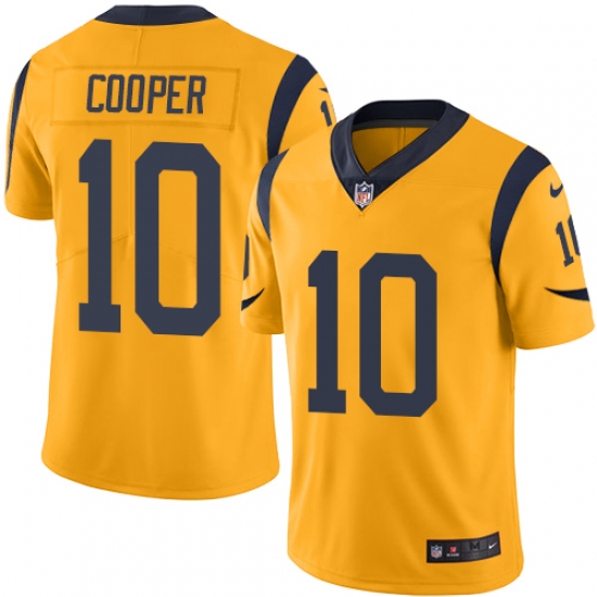 Men's Nike Los Angeles Rams #10 Pharoh Cooper Limited Gold Rush Vapor Untouchable NFL Jersey - Ujersey