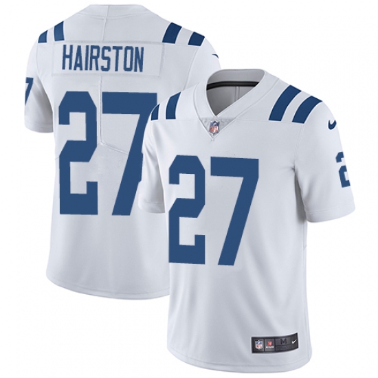 Youth Nike Indianapolis Colts #27 Nate Hairston White Vapor Untouchable Elite Player NFL Jersey - Ujersey