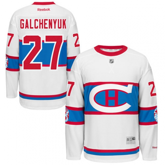 Youth Reebok Montreal Canadiens #27 Alex Galchenyuk Authentic White 2016 Winter Classic NHL Jersey - Ujersey
