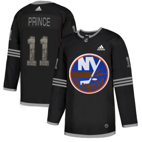 Men's Adidas New York Islanders #11 Shane Prince Black Authentic Classic Stitched NHL Jersey - Ujersey