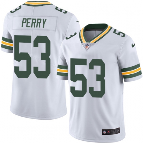 Youth Nike Green Bay Packers #53 Nick Perry White Vapor Untouchable Limited Player NFL Jersey - Ujersey