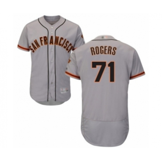 Men's San Francisco Giants #71 Tyler Rogers Grey Road Flex Base Authentic Collection Baseball Player Jersey - Ujersey