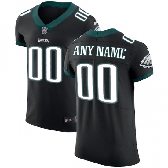 Men's Philadelphia Eagles Nike Black Vapor Untouchable Custom Elite Jersey - Ujersey