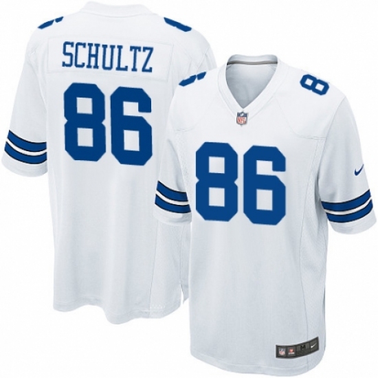 Men's Nike Dallas Cowboys #86 Dalton Schultz Game White NFL Jersey - Ujersey