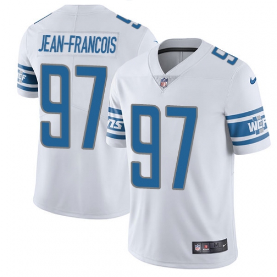 Youth Nike Detroit Lions #97 Ricky Jean Francois White Vapor Untouchable Limited Player NFL Jersey - Ujersey