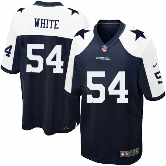 Men's Nike Dallas Cowboys #54 Randy White Game Navy Blue Throwback Alternate NFL Jersey - Ujersey