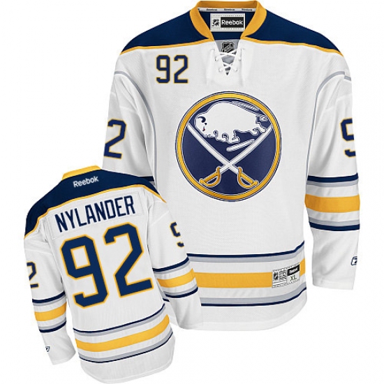 Youth Reebok Buffalo Sabres #92 Alexander Nylander Authentic White Away NHL Jersey - Ujersey