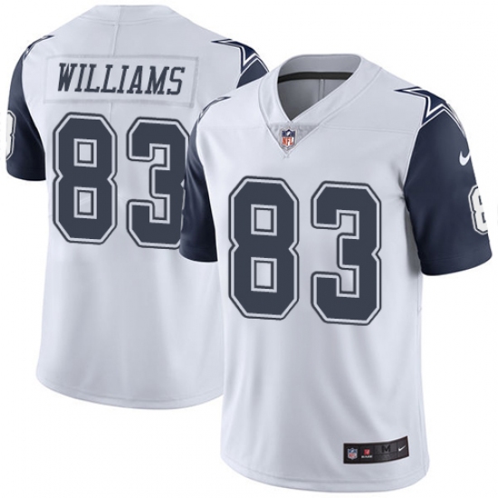 Youth Nike Dallas Cowboys #83 Terrance Williams Limited White Rush Vapor Untouchable NFL Jersey - Ujersey