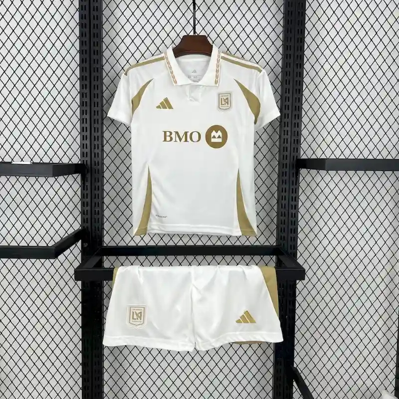 Los Angeles FC Soccer Jersey Away Kids Kit Jersey+Shorts 2025 - Ujersey NHL