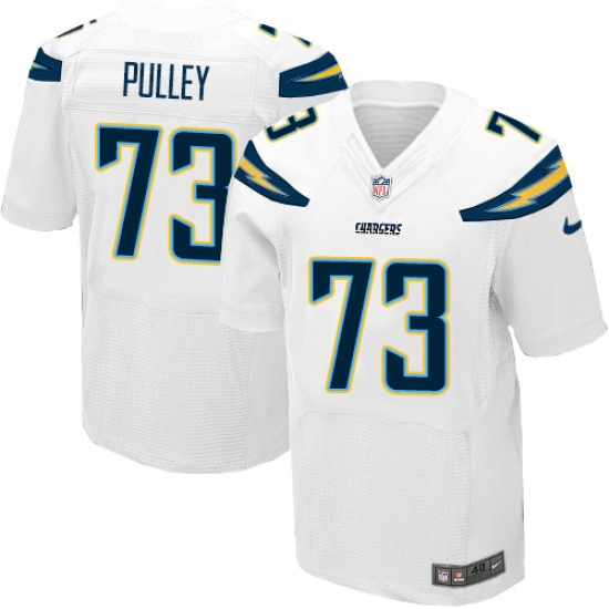Men's Nike Los Angeles Chargers #73 Spencer Pulley Elite White NFL Jersey - Ujersey