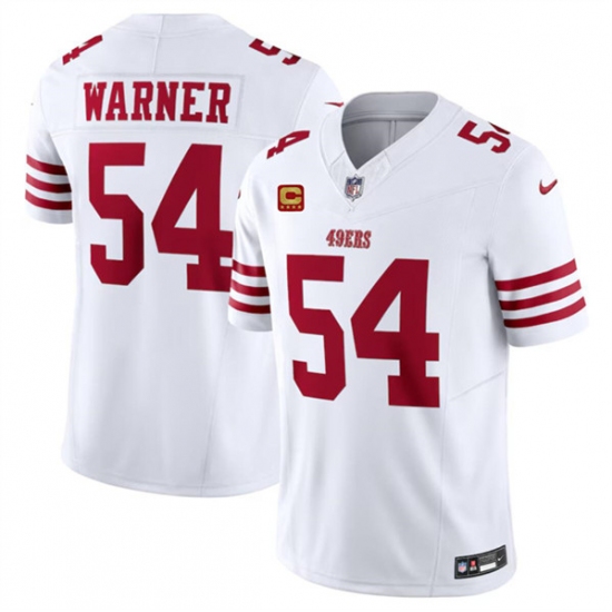 Men's San Francisco 49ers #54 Fred Warner White 2024 F.U.S.E. With 4-Star C Vapor Untouchable Limited Football Stitched Jersey - Ujersey