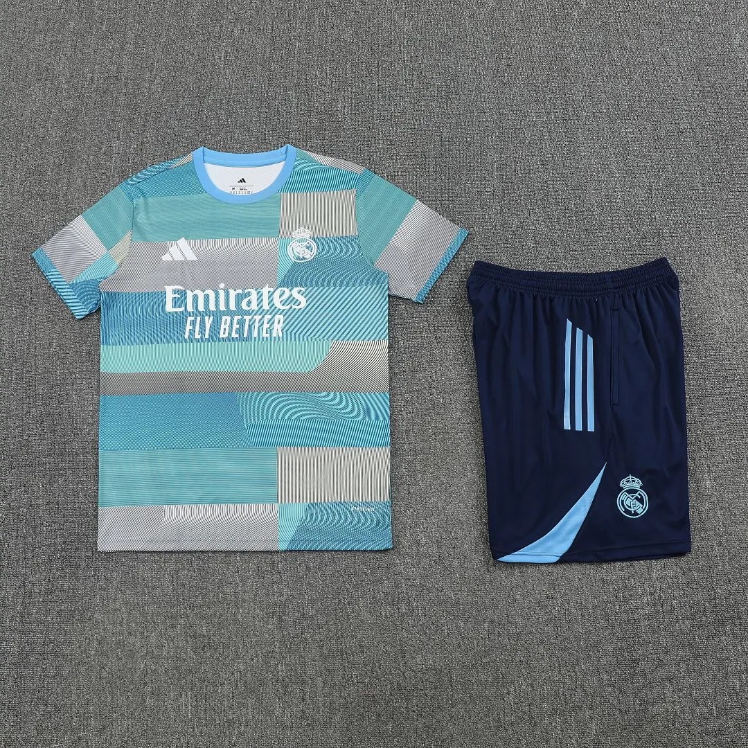 Real Madrid Training Jersey Kit Light Blue 2025/26 - Ujersey NHL